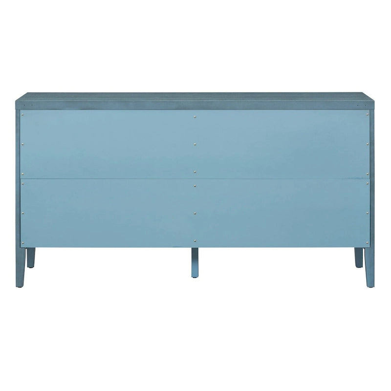 Retro Sideboard door with Circular Groove Design cabinets - N/A