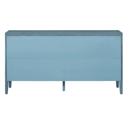Retro Sideboard door with Circular Groove Design cabinets - N/A