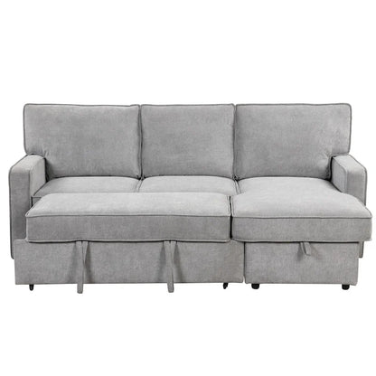 Upholstery Sleeper Sectional Sofa with Storage and USB port