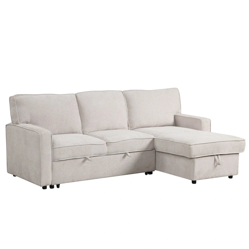 Upholstery Sleeper Sectional Sofa with Storage and USB port