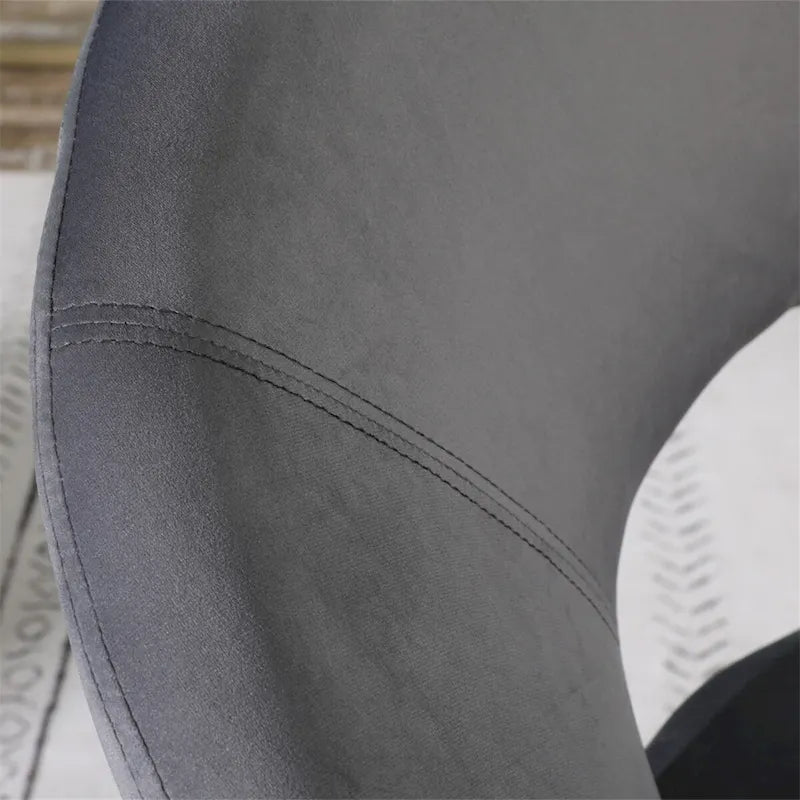 Silky Velvet Upholstered Accent Chair with Gold Tone Finished Base