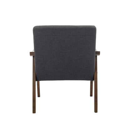 Porthos Home Galina Fabric Accent Chair with Rubberwood Legs