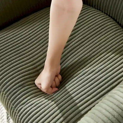 Swivel Accent Chair 360 Comfy Recliner Corduroy Arm Chair Single Sofa with Ottoman for Living Room Bedroom