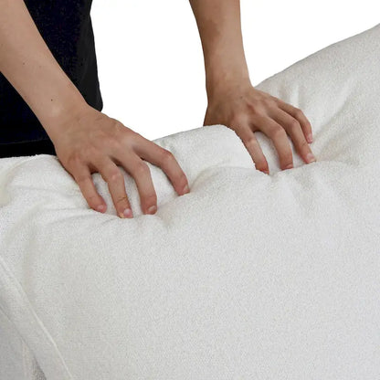 3PCS Living Room Sofa Set, Cloud Modular Sectional Sofa with Storage Ottoman