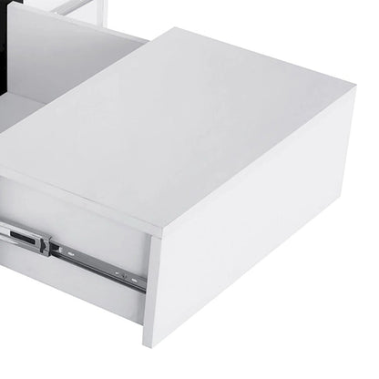 Unique Stylish Wooden Coffee Table with Sliding Extended Table Top