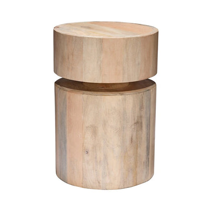 Jamie Young Dylan Wood Round Side Table
