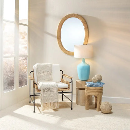 Jamie Young Dylan Wood Round Side Table