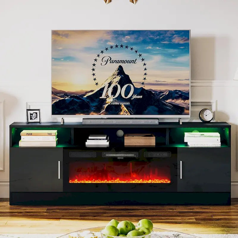 70Fireplace TV Stand with 36 Electric Fireplace