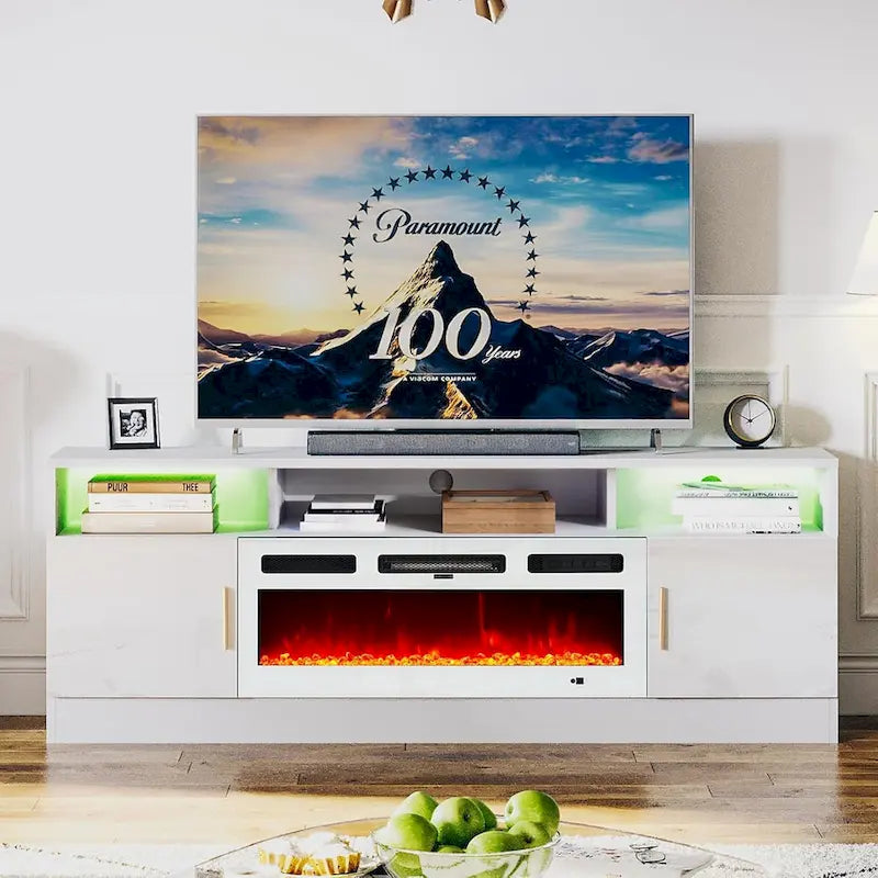 70Fireplace TV Stand with 36 Electric Fireplace