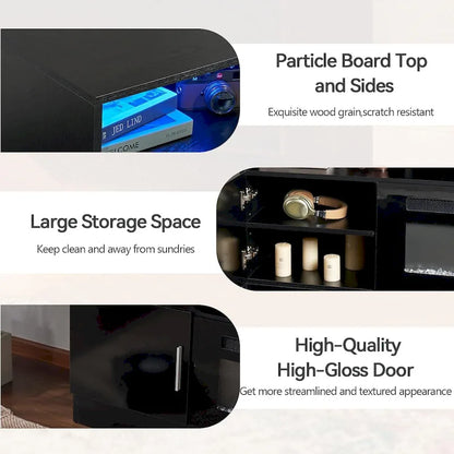 70Fireplace TV Stand with 36 Electric Fireplace