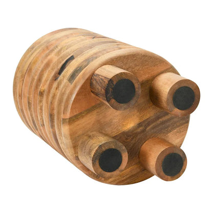 Dossier Vintage Solid Wood End Table or Stool