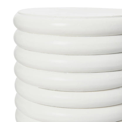 Dossier Vintage Solid Wood End Table or Stool