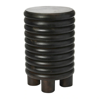 Dossier Vintage Solid Wood End Table or Stool