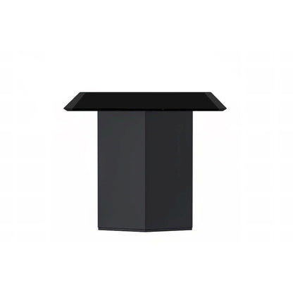 Lior Rectangular Dining Table with Glass/Sintered Stone Tabletop in Steel