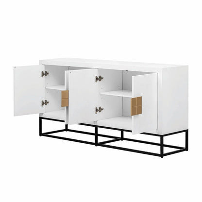 Luxurious Cabinet with Unique Support Legs and Adjustable Shelves