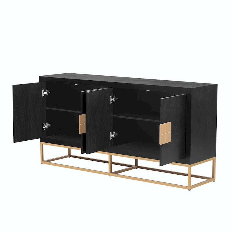 Luxurious Cabinet with Unique Support Legs and Adjustable Shelves