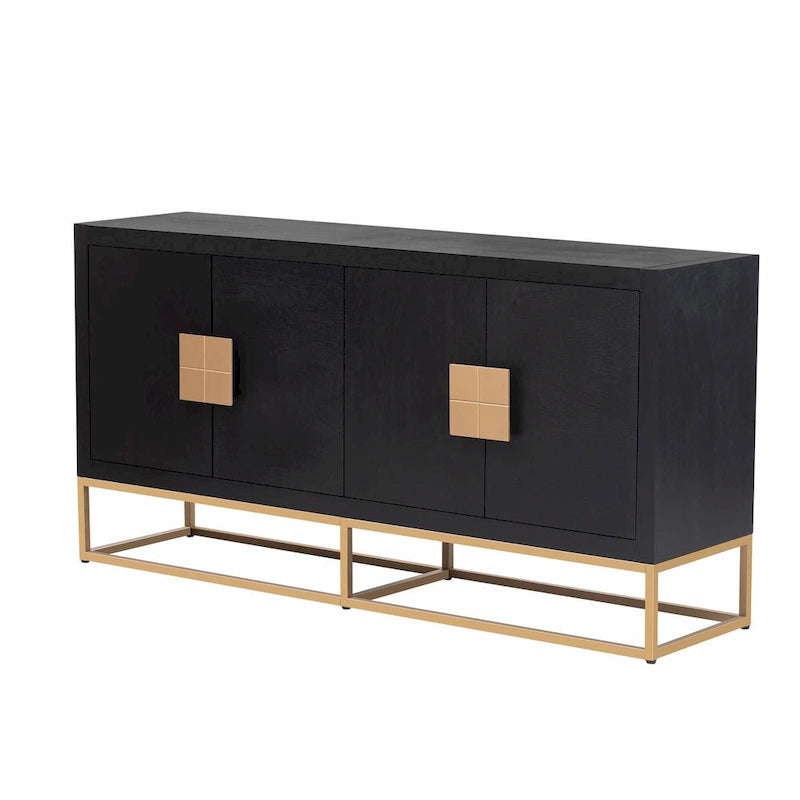 Luxurious Cabinet with Unique Support Legs and Adjustable Shelves