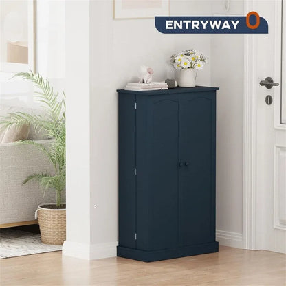 Storage Cabinet with Doors and Adjustable Shelves - 12D x 23.62W x 41H