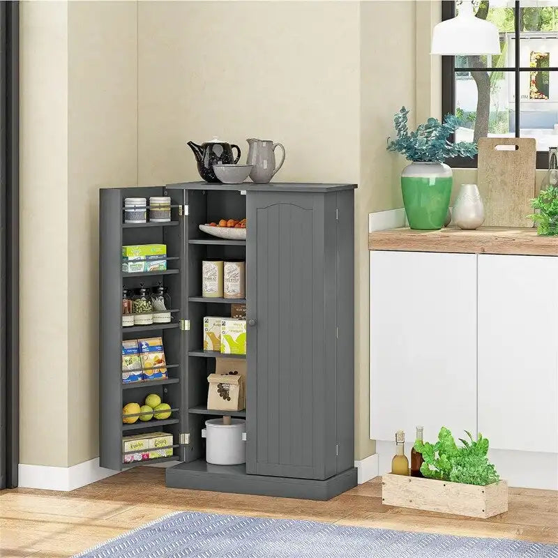 Storage Cabinet with Doors and Adjustable Shelves - 12D x 23.62W x 41H