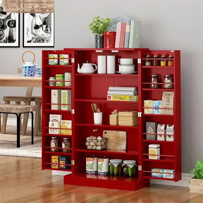 Storage Cabinet with Doors and Adjustable Shelves - 12D x 23.62W x 41H
