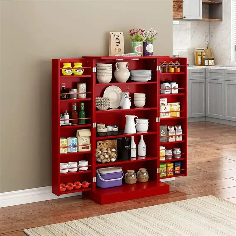 Storage Cabinet with Doors and Adjustable Shelves - 12D x 23.62W x 41H