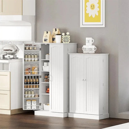 Storage Cabinet with Doors and Adjustable Shelves - 12D x 23.62W x 41H