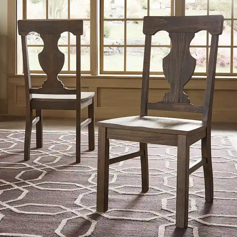 Rowyn Wood Dining Fiddle Back Dining Chairs (Set of 2) by iNSPIRE Q Artisan