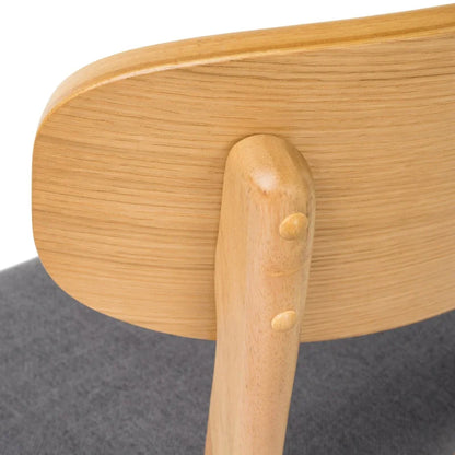 DINING CHAIR beautifully finished wood frame RUBBERWOOD LEGS UPHOLSTERED