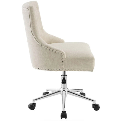 Carson Carrington Lagefors Tufted Swivel Upholstered Fabric Office Chair