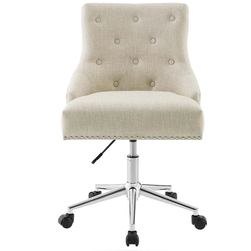 Carson Carrington Lagefors Tufted Swivel Upholstered Fabric Office Chair