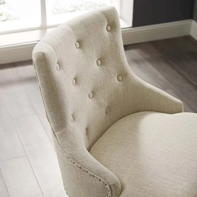 Carson Carrington Lagefors Tufted Swivel Upholstered Fabric Office Chair