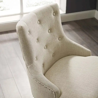 Carson Carrington Lagefors Tufted Swivel Upholstered Fabric Office Chair