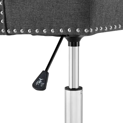 Carson Carrington Lagefors Tufted Swivel Upholstered Fabric Office Chair