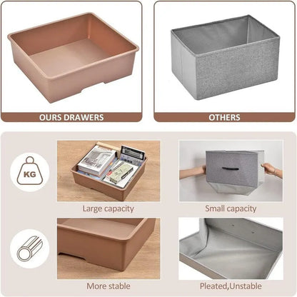 Rolling Storage Cart with 6 Drawers - 12.99D x 16.3W x 34.4H