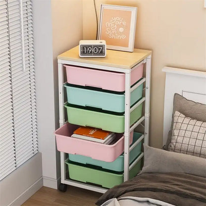 Rolling Storage Cart with 6 Drawers - 12.99D x 16.3W x 34.4H