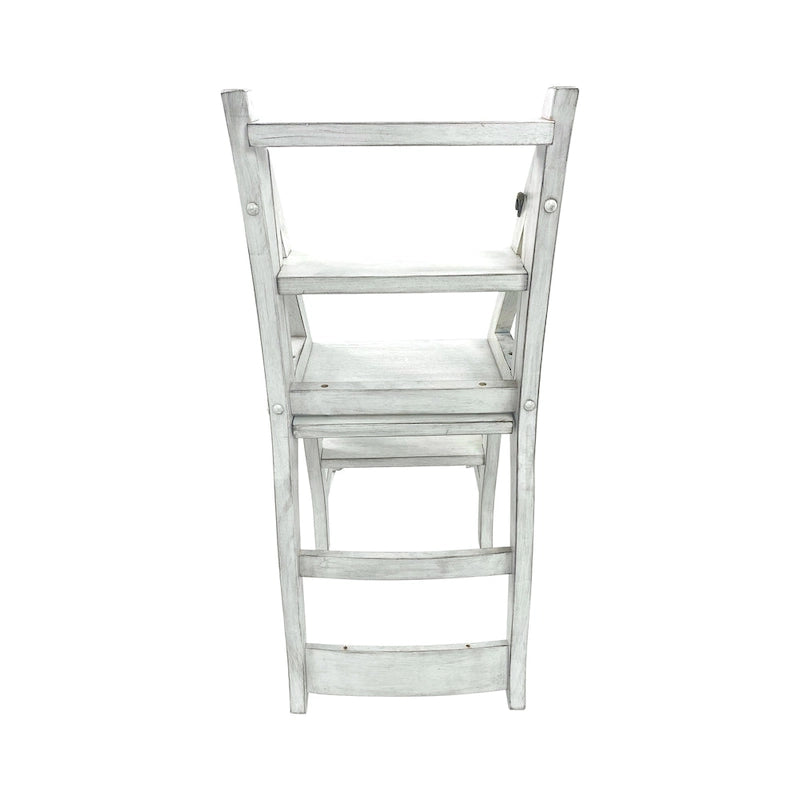 Carolina Living Folding Library Chair - Antique White