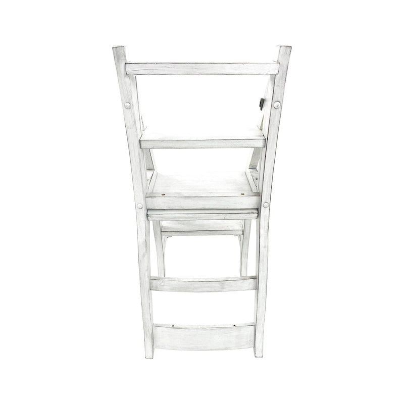 Carolina Living Folding Library Chair - Antique White