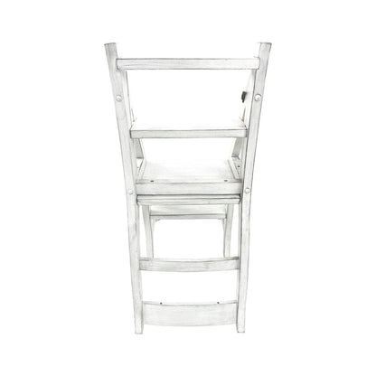 Carolina Living Folding Library Chair - Antique White