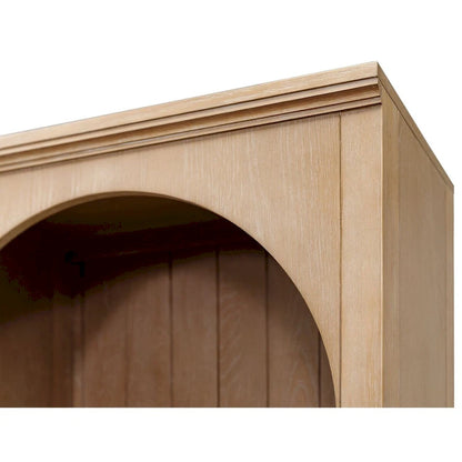 Modern Wood Open Bookcase, Office Shelving, Storage Cabinet, Fully Assembled, Light Brown