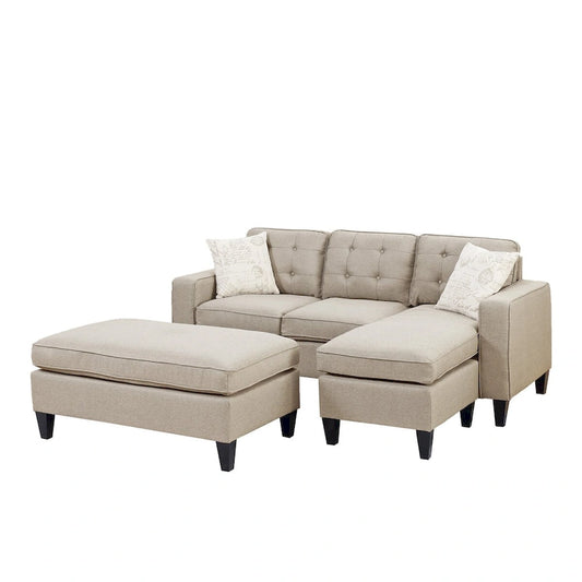 Poundex 3-Pcs Sectional Set