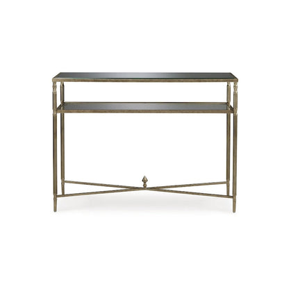 Signature Design by Ashley Cloverty Aged Gold Sofa Table - 45 W x 14 D x 33 H
