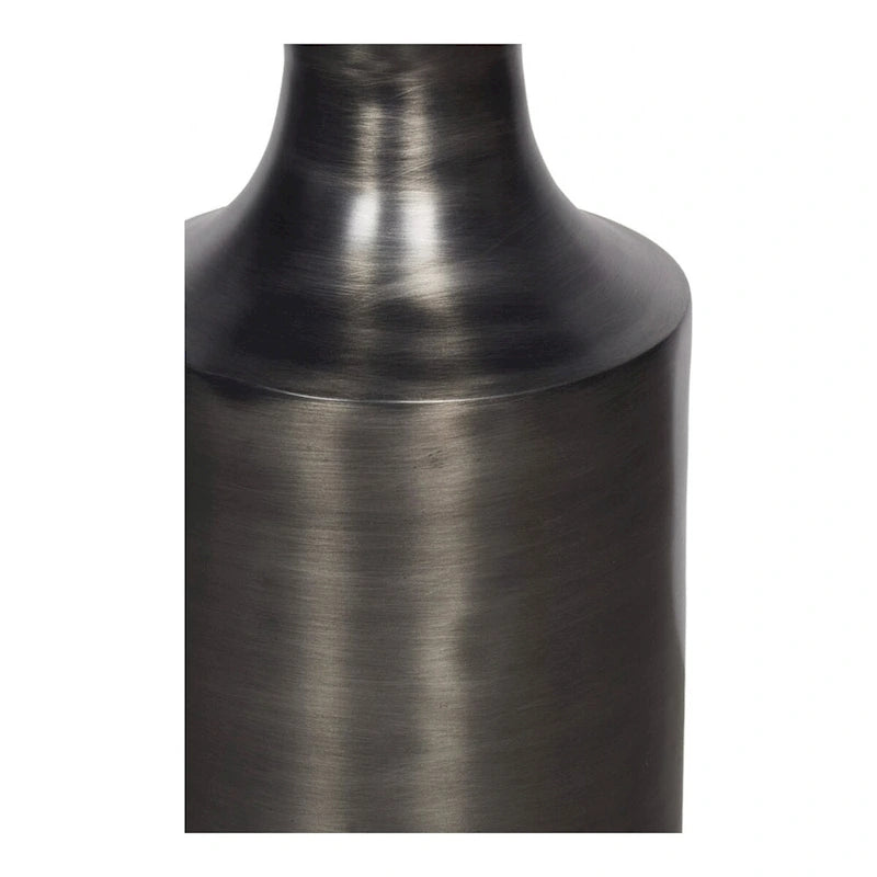 Macari Art Deco Polised Aluminum Accent Table - 14.5W x 14.5D x 21H