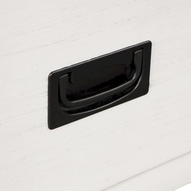 36 Farmhouse Pine Wood Console Table Entry Sofa Table with 4 Drawers & 1 Storage Shelf