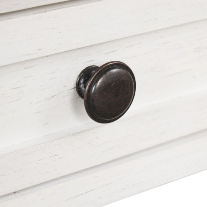 36 Farmhouse Pine Wood Console Table Entry Sofa Table with 4 Drawers & 1 Storage Shelf