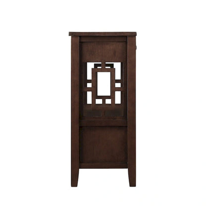 36 Farmhouse Pine Wood Console Table Entry Sofa Table with 4 Drawers & 1 Storage Shelf