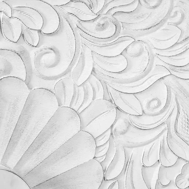 Carved Symmetrical Design Door Sideboard