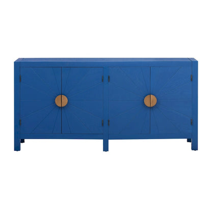 Ash Veneer 60 Sideboard Cabinet with Adjustable Shelves