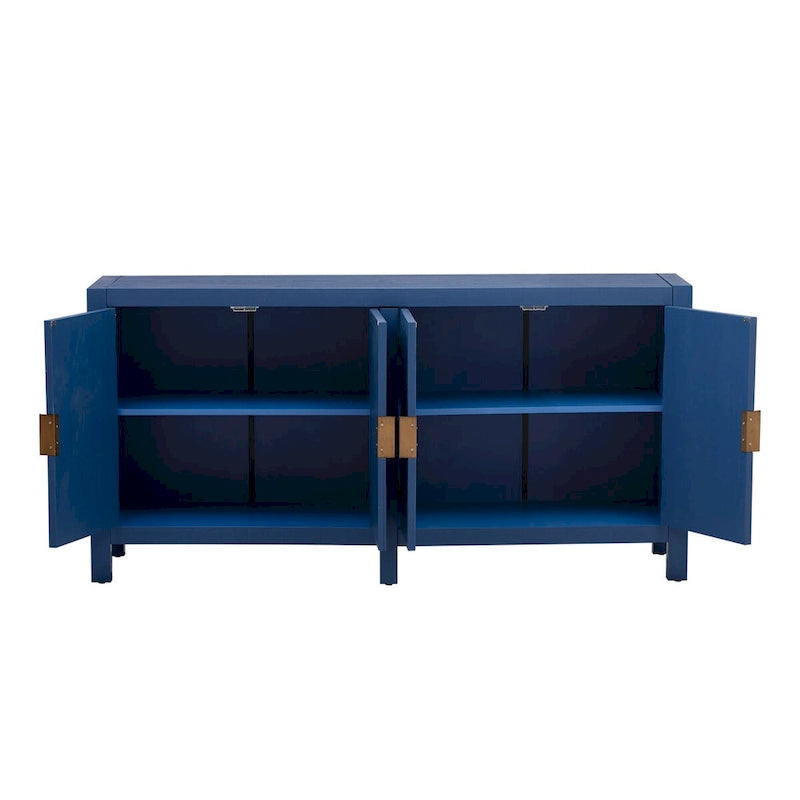 Ash Veneer 60 Sideboard Cabinet with Adjustable Shelves