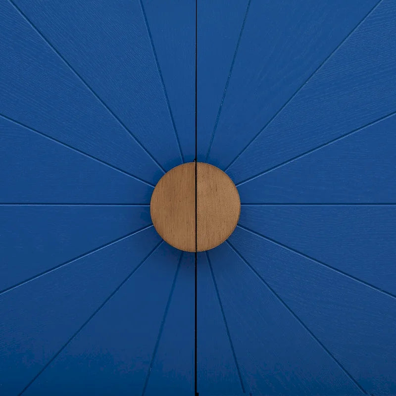 Ash Veneer 60 Sideboard Cabinet with Adjustable Shelves