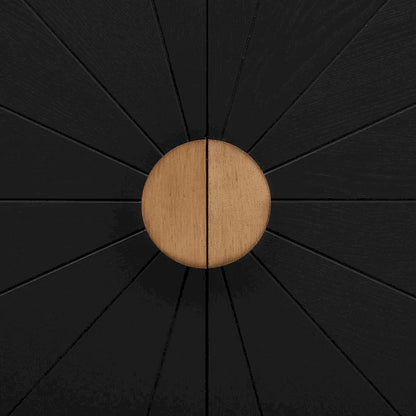 Ash Veneer 60 Sideboard Cabinet with Adjustable Shelves